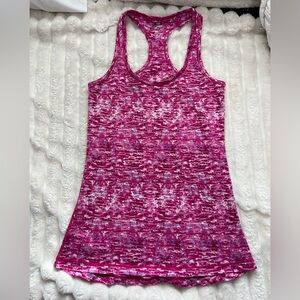 90 Degree By Reflex Marbled Pink Tank Top